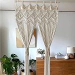 Wall Hanging Boho Wall Decor Art Woven Tapestry Bohemian Tapestry  Hand Woven Backdrop Wall Hanging Curtain Window Curtain Art Boho Home Wall Decor