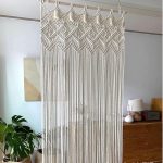 Wall Hanging Boho Wall Decor Art Woven Tapestry Bohemian Tapestry  Hand Woven Backdrop Wall Hanging Curtain Window Curtain Art Boho Home Wall Decor
