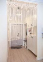 Wall Hanging, Handmade Bohemian Tapestry, Wall Decor, Doorway Curtain, Tassel Fringe-Window Treatment
