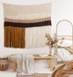 Wall Hanging Woven Large Colorful  Wall Decor Fiber Art Handmade Home Room Decor 40" W*32" L