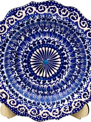 Turkish Decorative Plate Handmade Ceramic Ornament for Home&Office Wall Decor