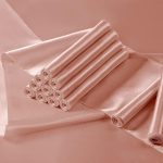 12Pcs Satin Rose Gold Table Runner - 12 x 72 Inch Long Size, Party Table Runner Decor Bright & Smooth Wedding Decorations Table Runner for Banquet Chef Birthday Buffet Dinner Graduations