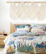Wall Hanging Wedding Hanger  Wall Decor Dorm Craftsmanship Handmade Tassel Knotting Boho Fiber Art Home Room Decor 47" W x 25" L