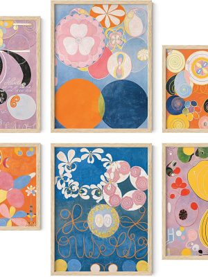 Abstract Art - Famous Art Prints, Classic Art Poster, Vintage Wall Prints, Famous Paintings Gallery Wall Art, Artist Posters For Room Aesthetic, Geometric Print (Unframed)